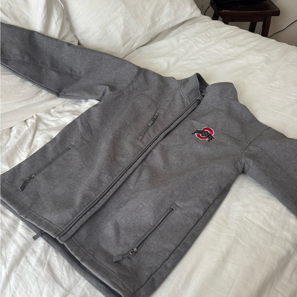 Gray Ohio State Wind Breaker